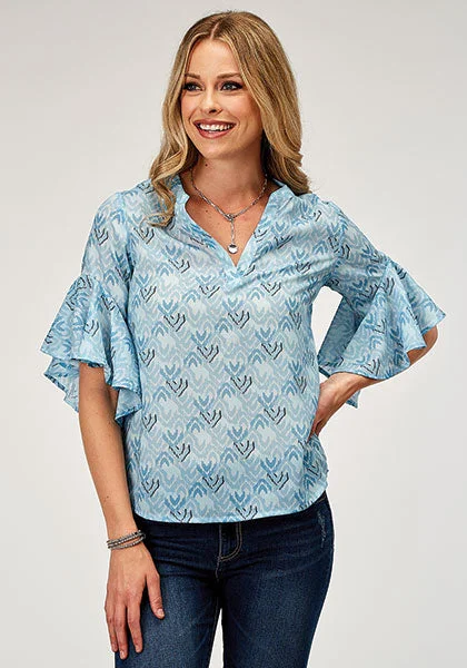 Women's Roper Blouse #03-051-0590-3073 Modern Work Blouse