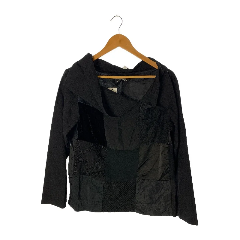 tricot COMME des GARCONS/LS Blouse/BLK/Cotton/TB-040010 Ruched Sleeve Blouse