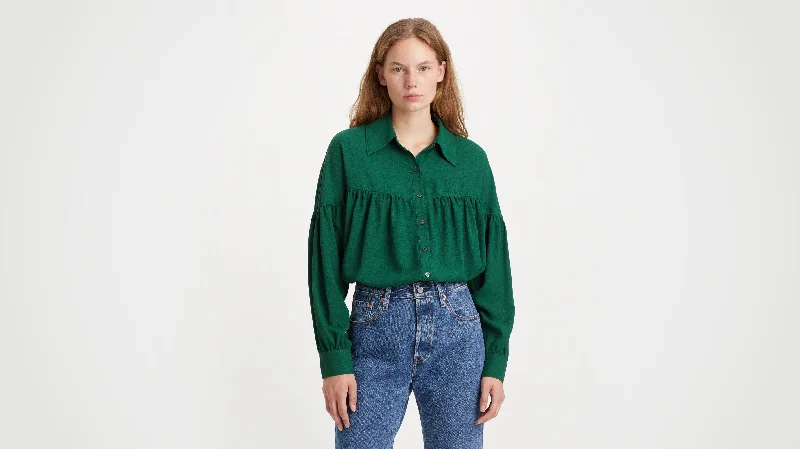 Levi's® Women's Arie Blouse Sheer Sleeve Blouse