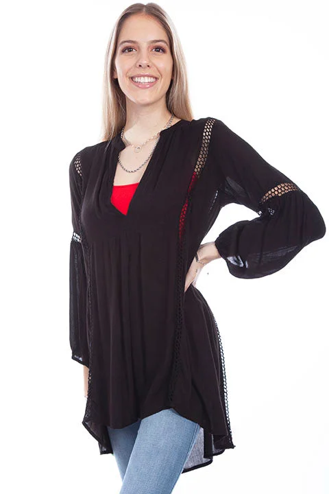 Women's Scully Tunic Blouse #PSL-259 Classic Striped Blouse