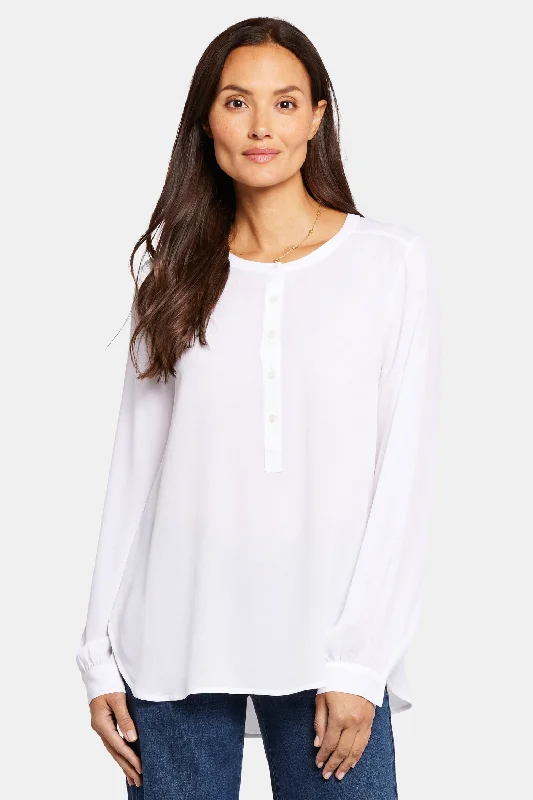 Simone Blouse - Optic White Classic White Blouse