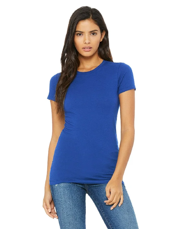 Bella+Canvas Ladies Favorite T-Shirt | True Royal Embroidered Appliqued Beaded