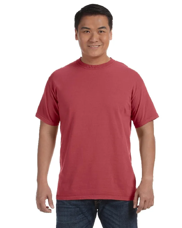 Comfort Colors Ringspun Garment-Dyed T-Shirt | Crimson Thin T-Shirt Open Front Quick Dry