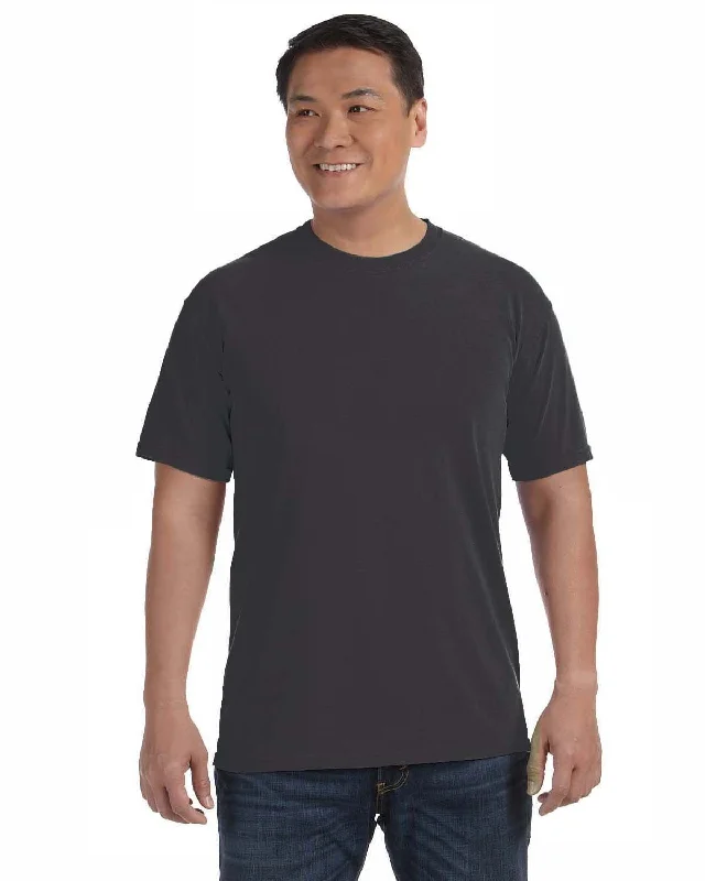 Comfort Colors Ringspun Garment-Dyed T-Shirt | Graphite Basic T-Shirt Crew Neck Short Sleeve