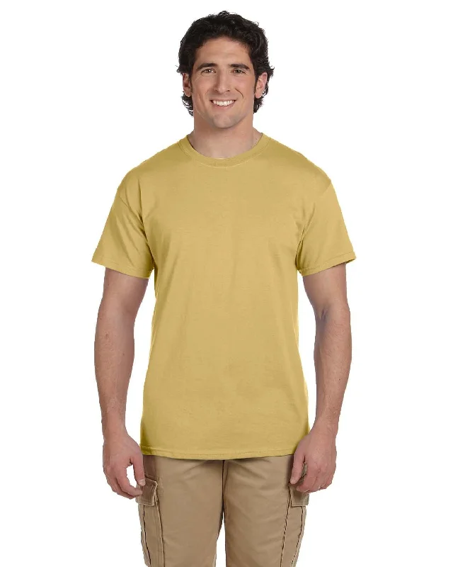 Fruit of the Loom 100% Cotton T-Shirt | New Gold Thin T-Shirt Open Front Quick Dry