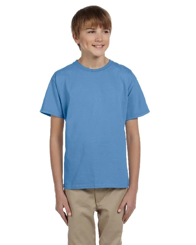 Fruit of the Loom Youth T-Shirt | Columbia Blue Layered Multi-layer Single Layer