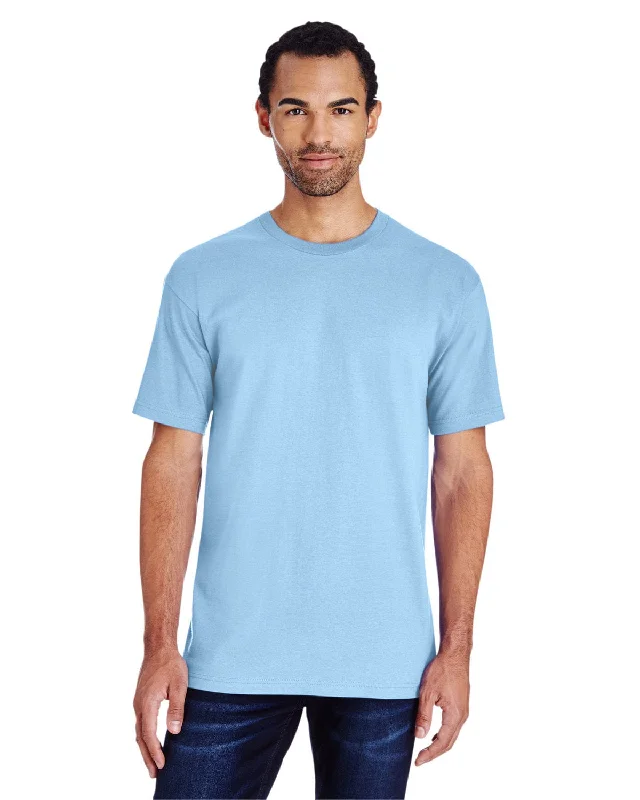 Gildan Hammer Heavyweight T-Shirt | Chambray Print Jacquard Patchwork