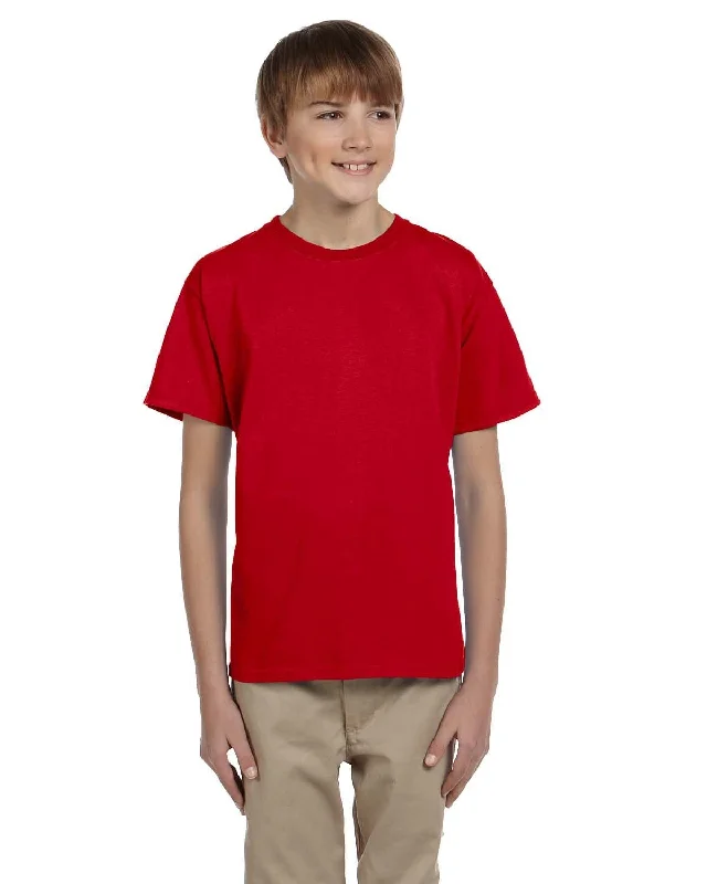 Gildan Ultra Cotton Youth Heavyweight T-Shirt | Cherry Red Solid Print Embellished