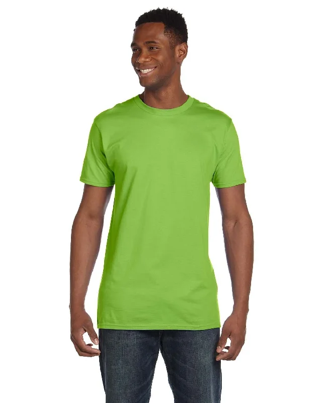 Hanes Combed Cotton T-Shirt | Lime Nylon Fabric Polyester Fabric Spandex Fabric