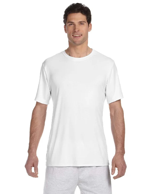 Hanes Cool Dri T-Shirt | White Embroidered Appliqued Beaded