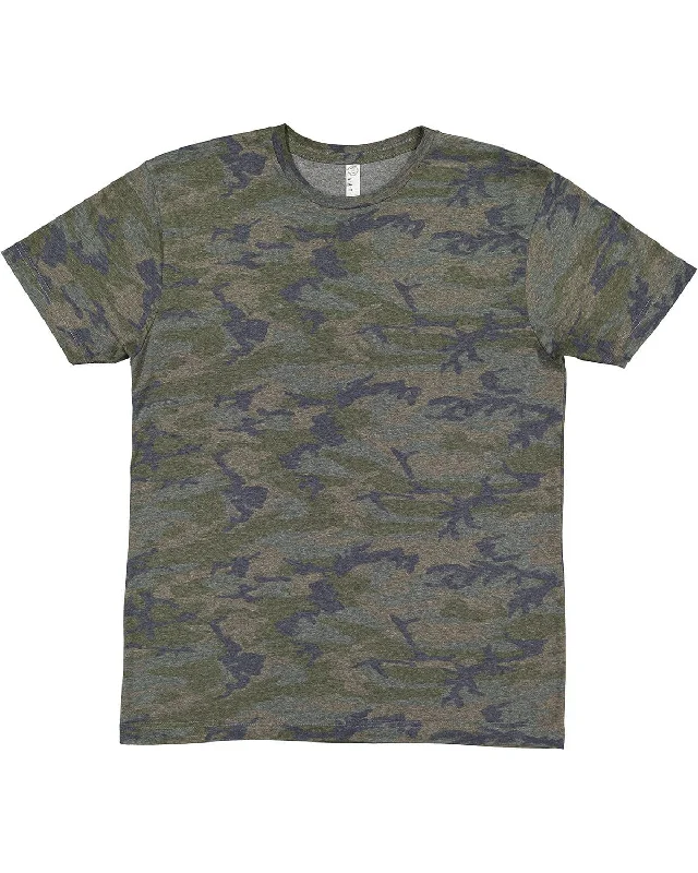 LAT Fine Jersey T-Shirt | Vintage Camo Embroidered Appliqued Beaded