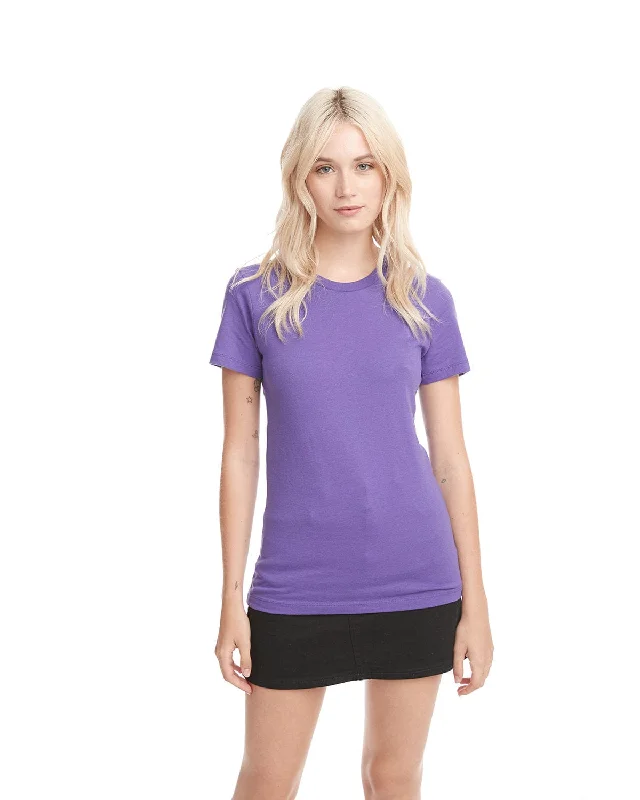 Next Level Ladies Boyfriend Tee | Purple Rush Terry Blend Velvet Blend Canvas Blend