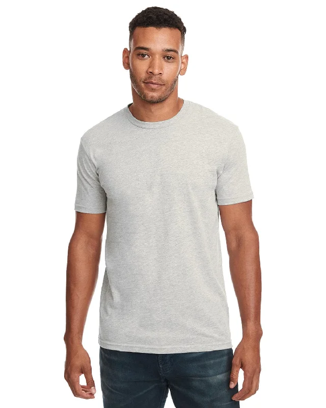 Next Level Unisex Short Sleeve T-Shirt | Oatmeal Ribbed T-Shirt High Neck Heavyweight