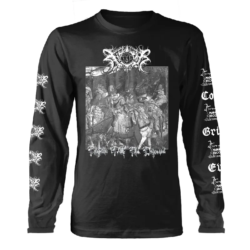 Xasthur Unisex Long Sleeved T-Shirt: Telepathic (Back Print) Machine Wash Dry Clean Hand Wash