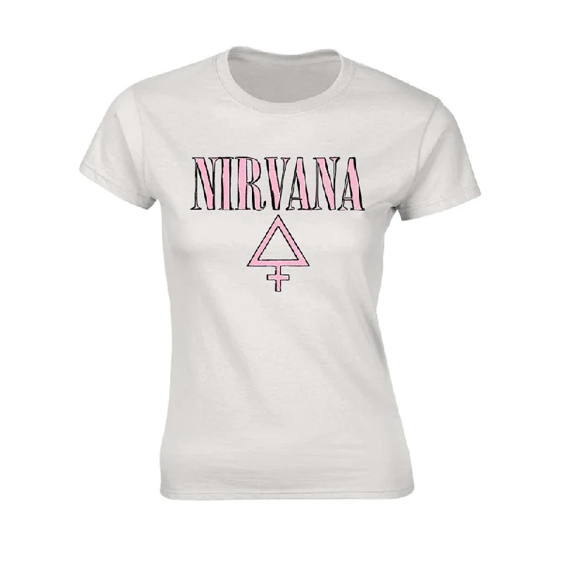 Nirvana Ladies T-shirt: Femme Satin Blend Silk Blend Wool Blend