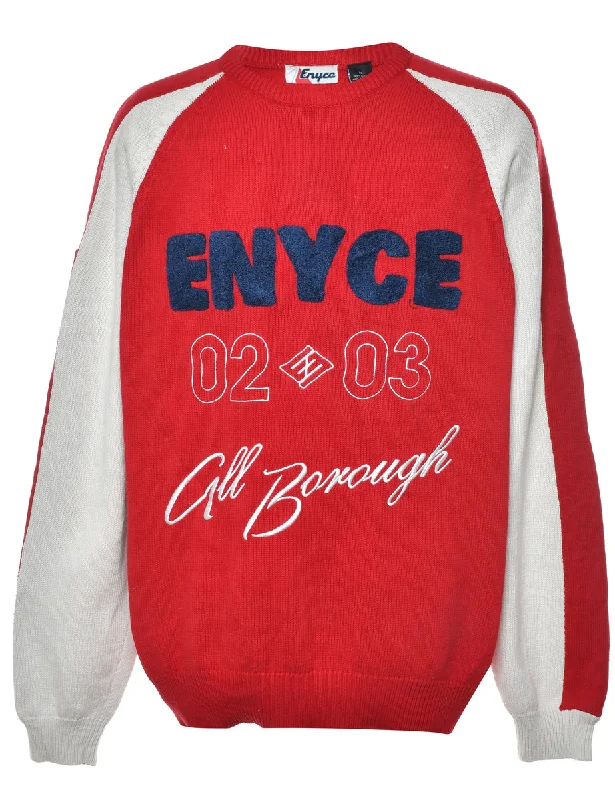 Enyce All Borough Y2K Jumper - XL Jersey Fabric Tulle Fabric Batik Fabric