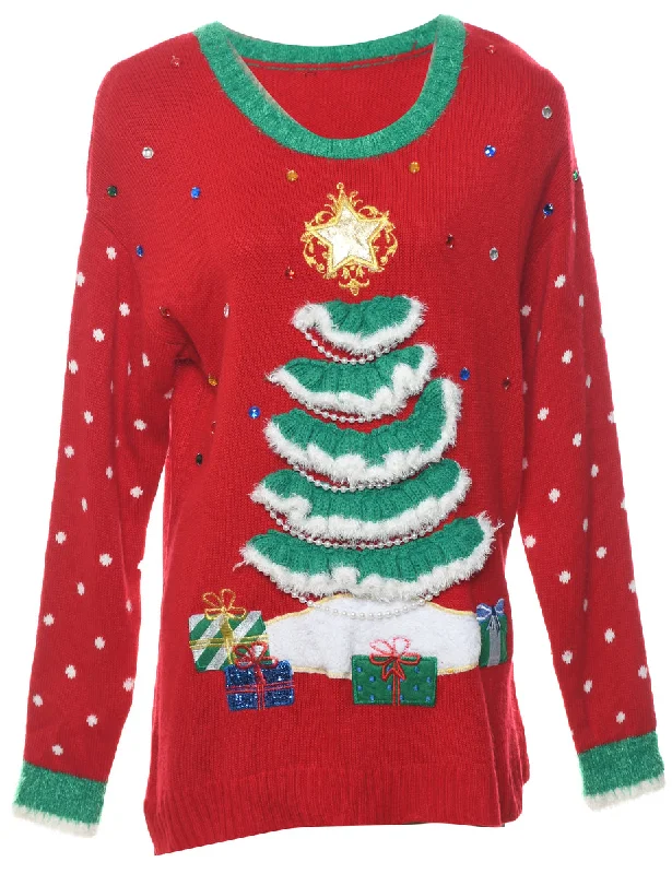 Festive Christmas Jumper - M Lightweight Heavyweight Midweight