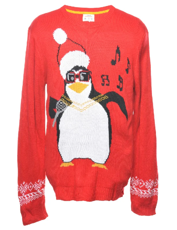 Festive Christmas Jumper - XL Casual Formal Business