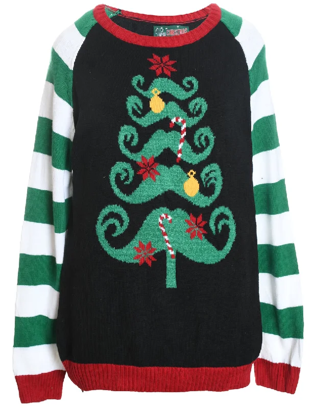 Festive Season Christmas Jumper - L Long Sweater Short Sweater Cropped Sweater