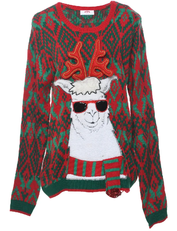 Festive Season Christmas Jumper - L Layered Multi-layer Single Layer