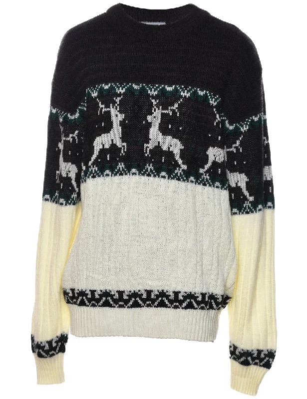 Festive Season Nordic Jumper - L Soft Cozy Warm