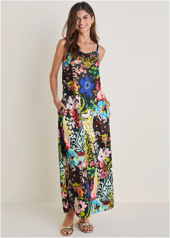 Sleeveless Maxi Dress - Viva La Vida Stylish Empire Waist Maxi Dress