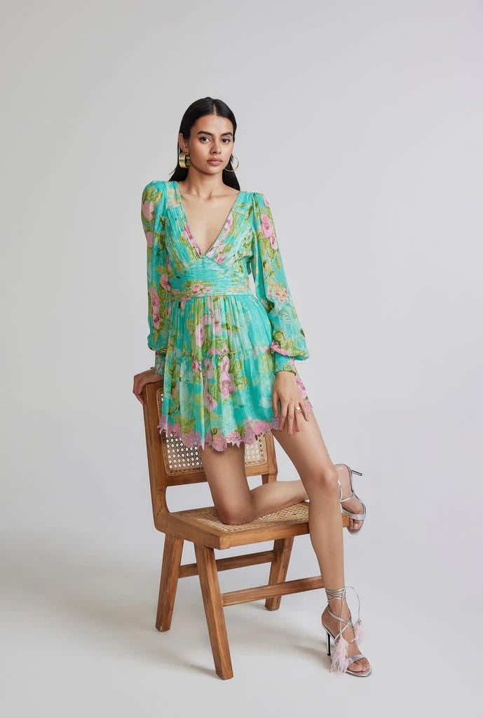 Azra Mini Dress Trendy Tie-Dye Mini Dress