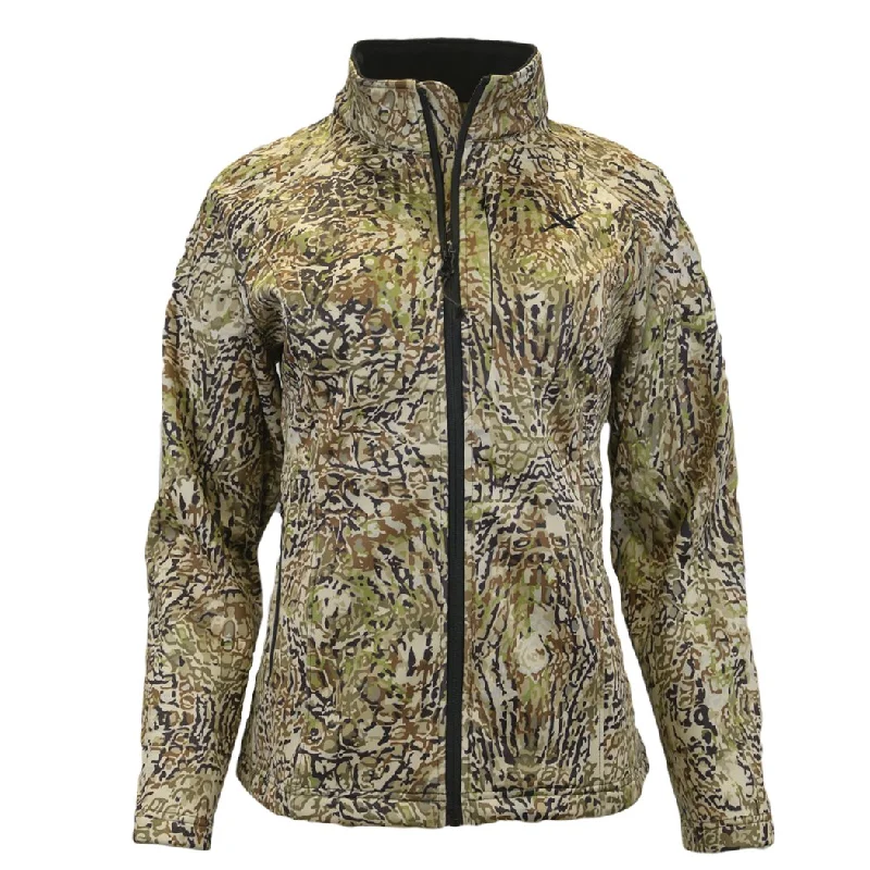 HD Camo Women's Medium Weight Hunting Jacket Tailored Jacket Straight Jacket A-Line Jacket