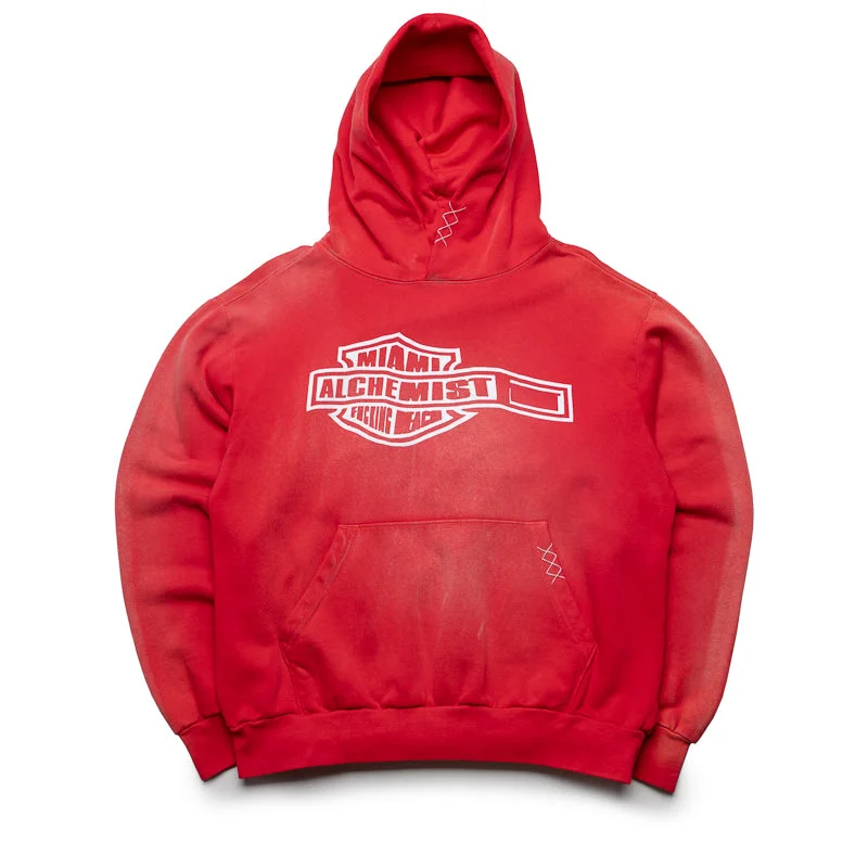 Alchemist Waving Hoodie - Arizona Poppy Hoodie with Set-In Sleeves Structured Classic