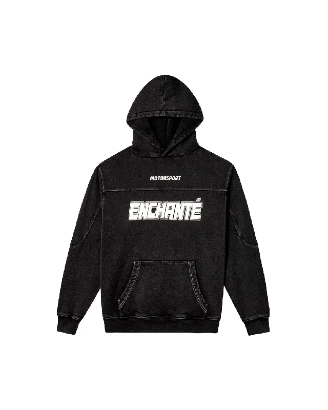 Enchanté Motorsport Hoodie Hoodie with Raglan Sleeves Sporty Comfortable