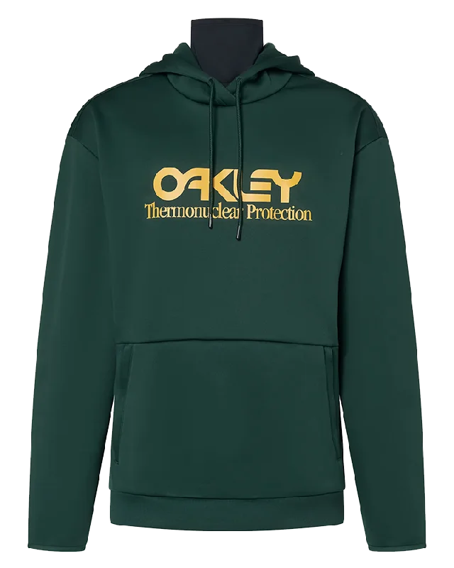 Oakley Rider Long 2.0 Hoodie - Hunter Green/Amber Yellow Hoodie with Mesh Breathable Sporty