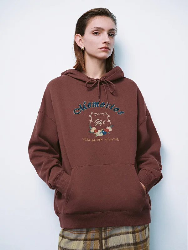 Oversized Printed Hoodie Sweatshirts Hoodie with Hidden Zipper Minimalist Clean