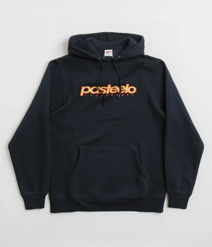 Pasteelo Race Hoodie - Navy Hoodie Crop Top Short Trendy