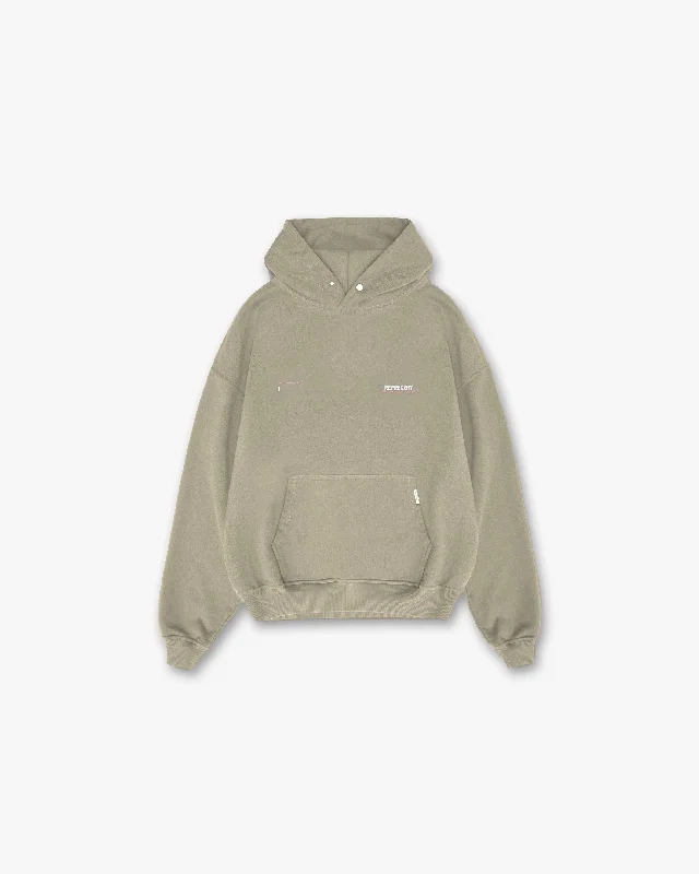 Patron Of The Club Hoodie - Khaki Pink Hoodie with Full-Zip Functional Layering