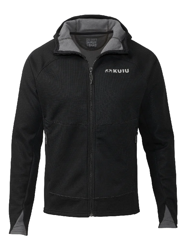 Peloton 240 Full Zip Hoodie | Black Hoodie with Applique Textured Unique