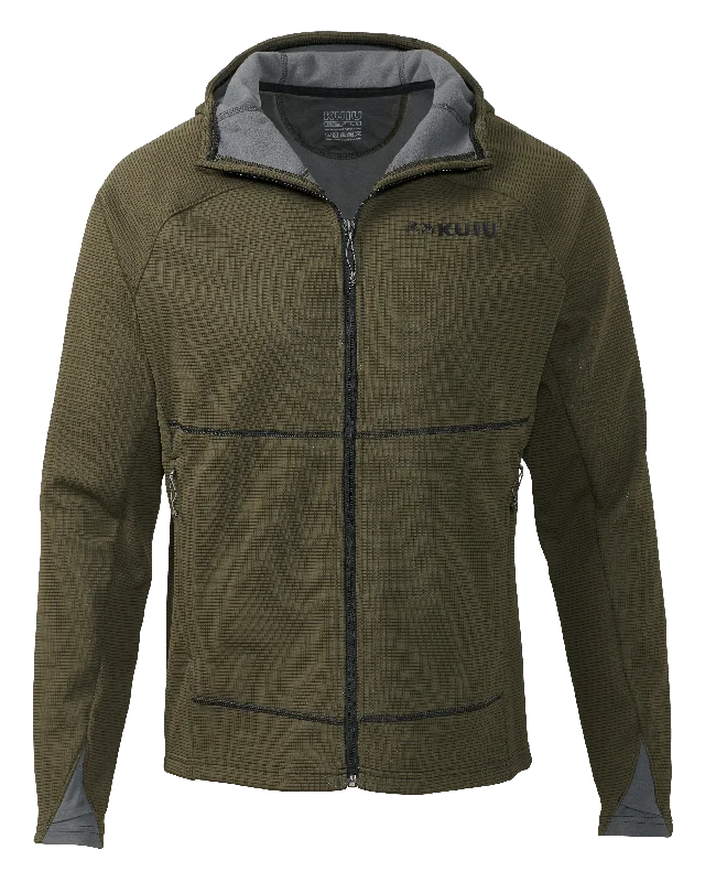 Peloton 240 Full Zip Hoodie | Olive Hoodie with Camouflage Military Edgy