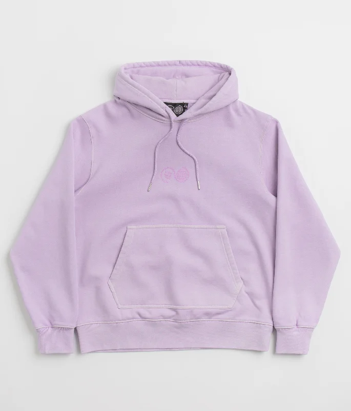 Purple Mountain Observatory Garment Dye Hoodie - Lilac Hoodie with Zipper Versatile Modern