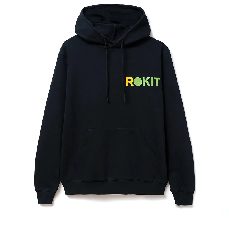 Rokit Core Hoodie - Black Hoodie with Reflective Safety Nightwear