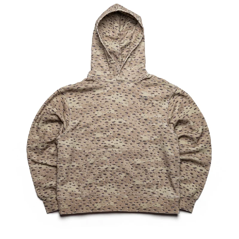 Stampd Camo Hoodie - Leopard Hoodie with Hem Embroidery Detailed Premium