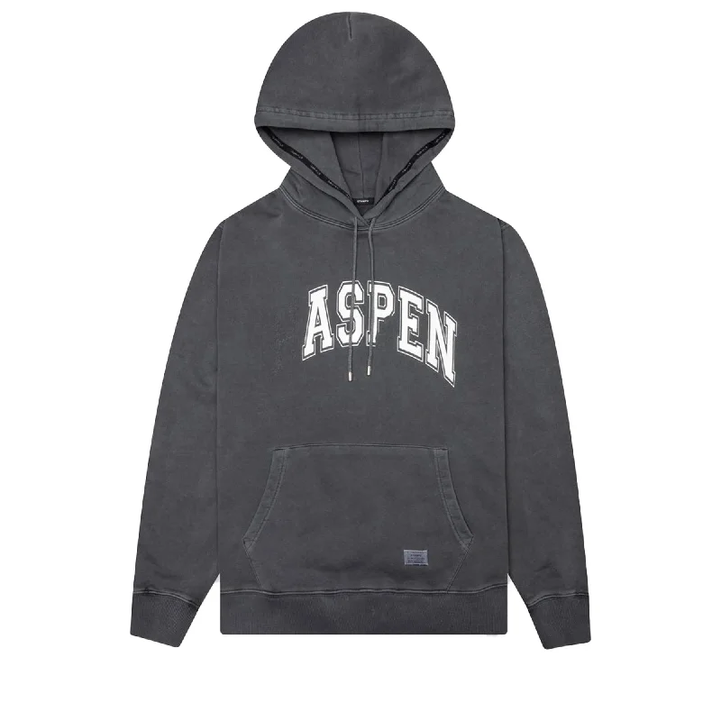 STAMPD Haspen Hoodie - Steel Grey Hoodie with Raglan Sleeves Sporty Comfortable