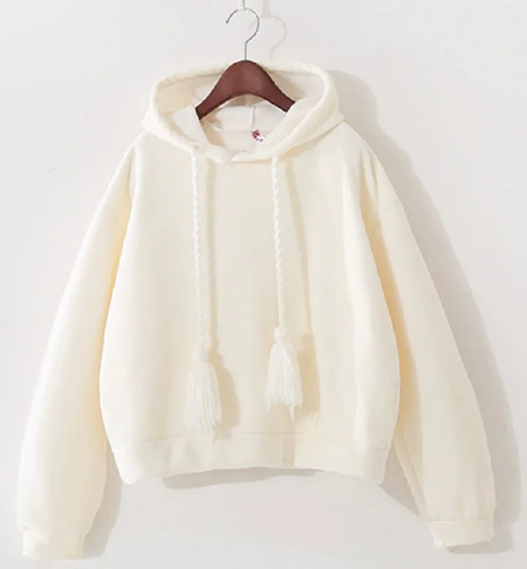 Sweet oversized cropped hoodie  237 Hoodie with Drop Shoulder Relaxed Streetwear