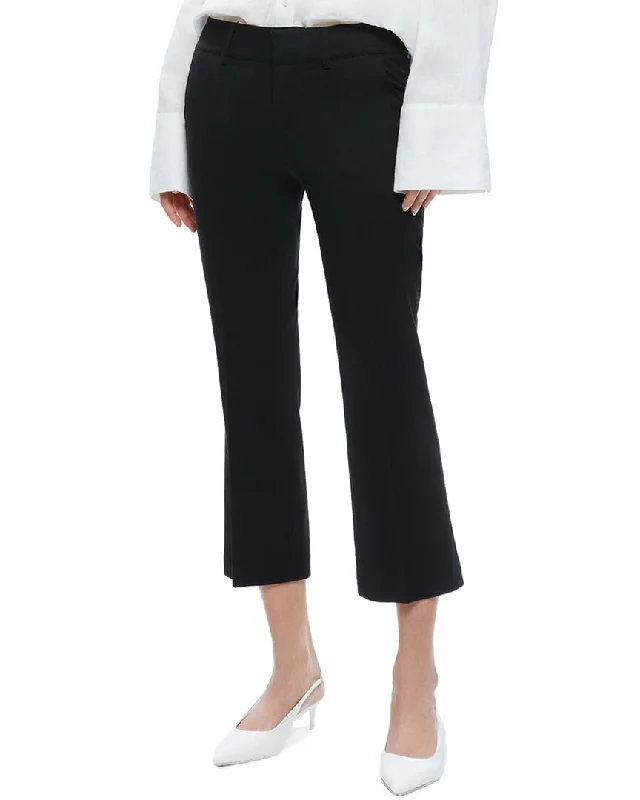 Alice + Olivia Janis Low- Rise Cropped Flare Pant Classic Chino Pants