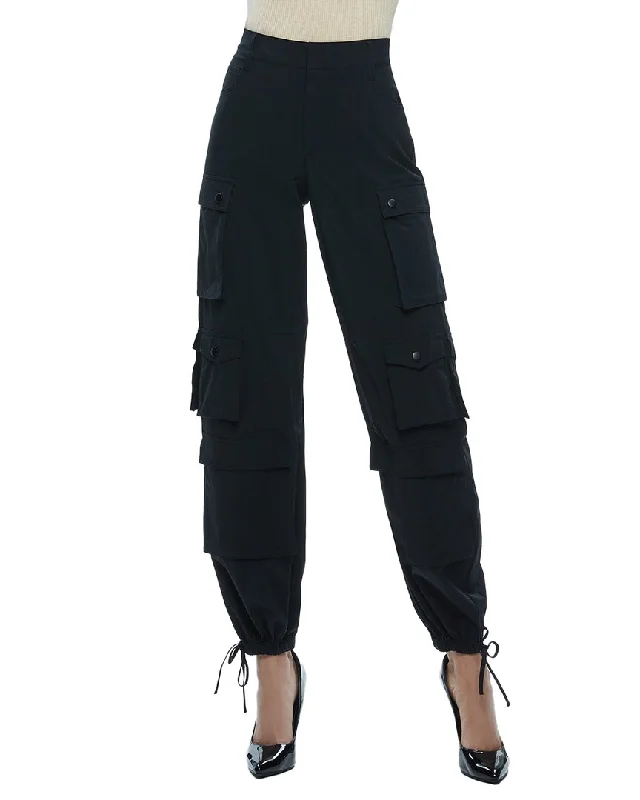 Alice + Olivia Olympia Mr Baggy Cargo Pant Classic Bootcut Trousers