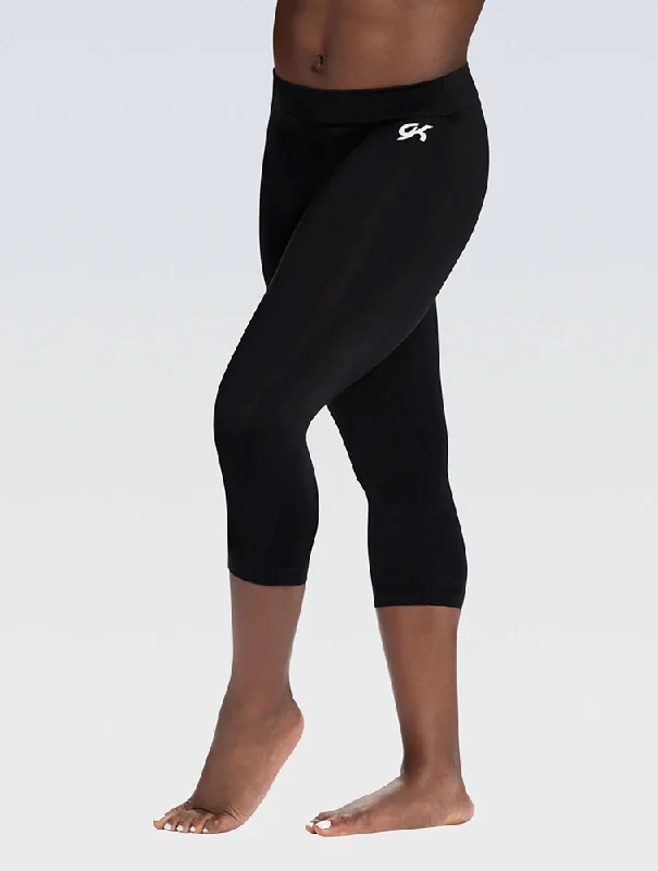 Black DryTech Capri Pants Cozy Knit Pants