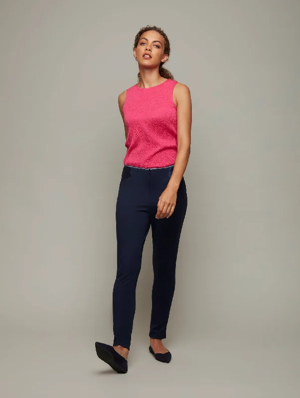 CHRISTAE | Slim-Fit Stretch Pant Relaxed Lounge Trousers