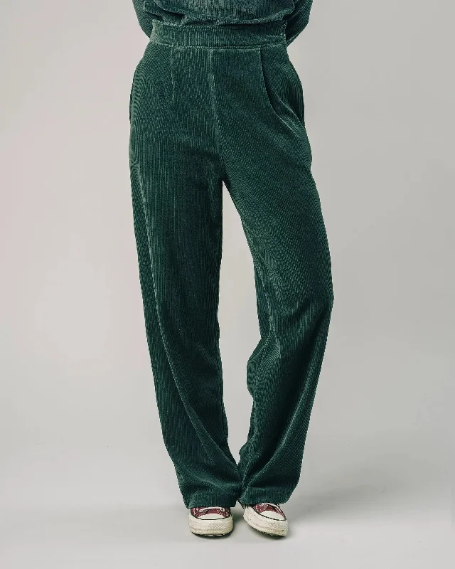 Corduroy Oversized Pants Forest Green Comfortable Maternity Pants