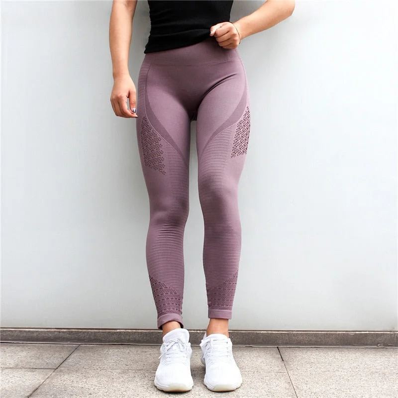 Diqian Super Stretchy Seamless Yoga Pants Lightweight Jogger Pants