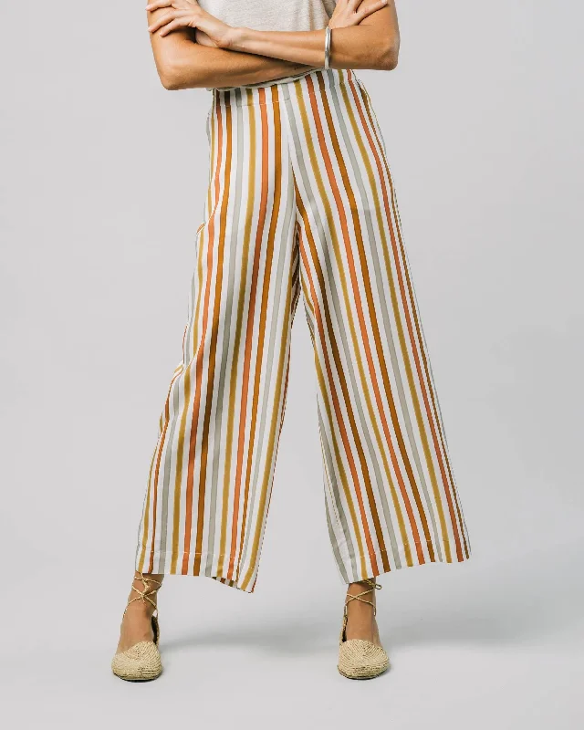 Earthy Stripes Pants Lightweight Linen Pants