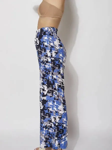 Oasis Printed Lounge Pants Elegant Palazzo Trousers