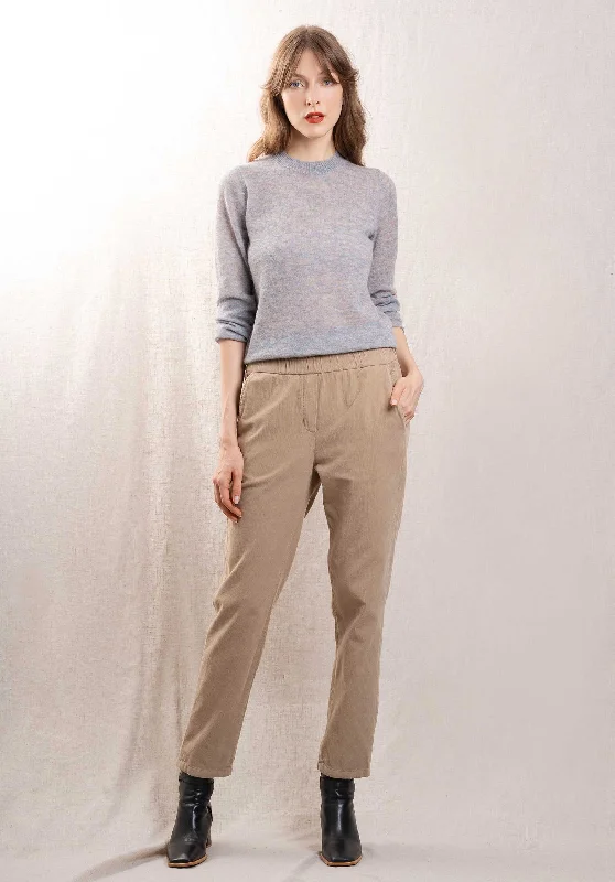 Pants Pacifio 9504 Taupe Classic Straight-Leg Pants